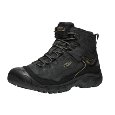 Keen Targhee IV Mid WP Hiking Shoes (Nubuck Leather, Waterproof) Black Men's