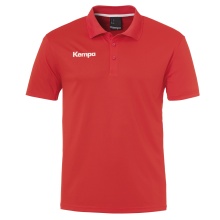 Kempa Sport Polo Poly (100% Polyester) red Men