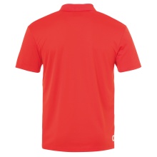 Kempa Sport Polo Poly (100% Polyester) red Men