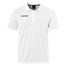 Kempa Sport Polo Poly (100% Polyester) white Men