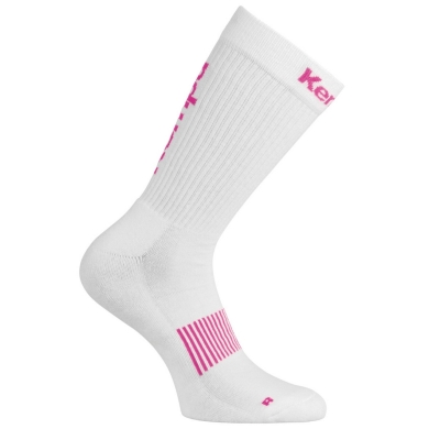 Kempa Indoor Sock Logo Classic white/pink - 1 Pair