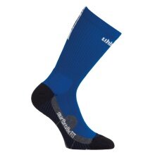 uhlsport Indoor Sock Tube IT azure blue/white - 1 Pair