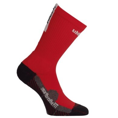 uhlsport Indoor Sock Tube IT red/white - 1 Pair