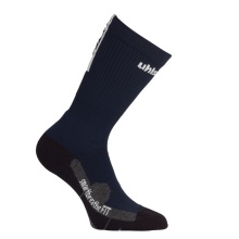 uhlsport Indoor Sock Tube IT navy blue/white - 1 Pair