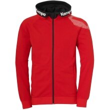 Kempa Hoodie Full Zip Core 26 Red Men