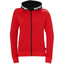 Kempa Hoodie Full Zip Core 26 Red Women