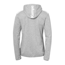 Kempa Hooded Jacket Emotion 27 Full-Zip (comfortable fit) grey/white ladies