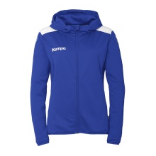 Kempa Hooded Jacket Emotion 27 Full-Zip (comfortable fit) royal blue/white Ladies