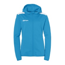 Kempa Hooded Jacket Emotion 27 Full-Zip (comfortable wearing feel) kempablue/white Ladies