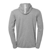 Kempa Hooded Jacket Emotion 27 Full-Zip (comfortable wearing experience) grey/white Men's