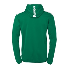 Kempa Hooded Jacket Emotion 27 Full-Zip (comfortable wearing experience) green men's