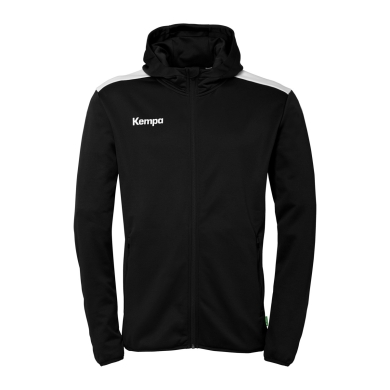 Kempa Hooded Jacket Emotion 27 Full-Zip (comfortable to wear) black/white Men