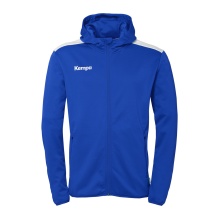 Kempa Hooded Jacket Emotion 27 Full-Zip (comfortable to wear) royal blue/white Men