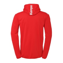 Kempa Hooded Jacket Emotion 27 Full-Zip (comfortable to wear) red/white Men