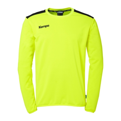 Kempa Sport Long Sleeve Shirt Emotion 27 Training Top (100% Polyester) yellow/navy blue men's