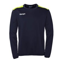 Kempa Sport Long-sleeved Shirt Emotion 27 Training Top (100% Polyester) navy blue/yellow Men