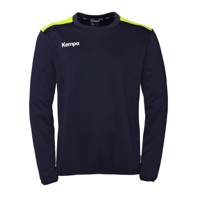 Kempa Sport Long-sleeved Shirt Emotion 27 Training Top (100% Polyester) navy blue/yellow Men