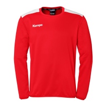 Kempa Sport Long Sleeve Shirt Emotion 27 Training Top (100% Polyester) Red/White Men