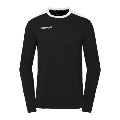 Kempa Sport Long-sleeved Shirt Emotion 27 (100% Polyester) black/white Men