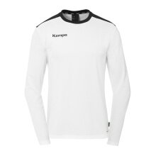 Kempa Sport Long Sleeve Shirt Emotion 27 (100% Polyester) white/black Men