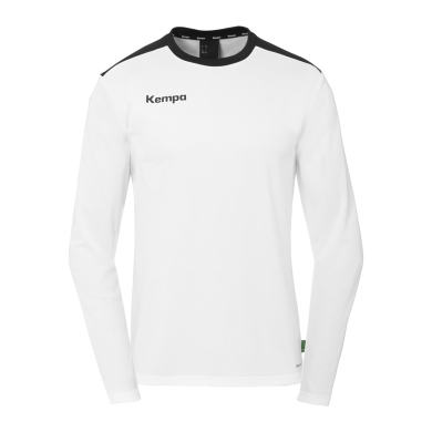 Kempa Sport Long Sleeve Shirt Emotion 27 (100% Polyester) white/black Men