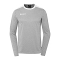 Kempa Sport Long Sleeve Shirt Emotion 27 (100% Polyester) Grey/White Men