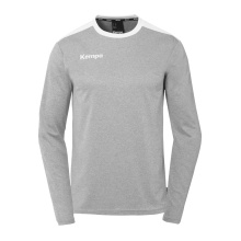 Kempa Sport Long Sleeve Shirt Emotion 27 (100% Polyester) Grey/White Men