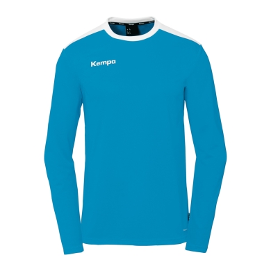 Kempa Sport Long Sleeve Shirt Emotion 27 (100% Polyester) Blue/White Men