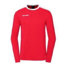 Kempa Sport Long Sleeve Shirt Emotion 27 (100% Polyester) Red/White Men