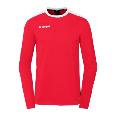 Kempa Sport Long Sleeve Shirt Emotion 27 (100% Polyester) Red/White Men