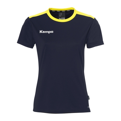 Kempa Sport-Shirt Emotion 27 (100% Polyester) navy blue/yellow Women