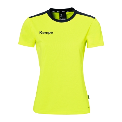 Kempa Sport-Shirt Emotion 27 (100% Polyester) yellow/navy blue Women