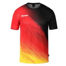 Kempa Sport T-shirt Poly Team Germany (breathable, durable) black/red/yellow Men