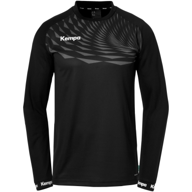 Kempa Sport Long Sleeve Shirt Wave 26 (100% Polyester) black Men's