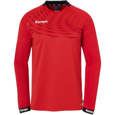 Kempa Sport Long Sleeve Shirt Wave 26 (100% Polyester) red Men's