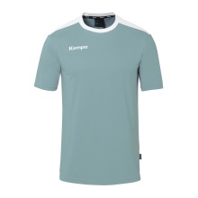 Kempa Sport T-shirt Emotion 27 (100% Polyester) aqua blue/white Men's