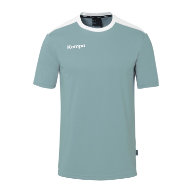 Kempa Sport T-shirt Emotion 27 (100% Polyester) aqua blue/white Men's