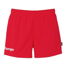 Kempa Team Shorts (elastic waistband with drawstring) short red Women