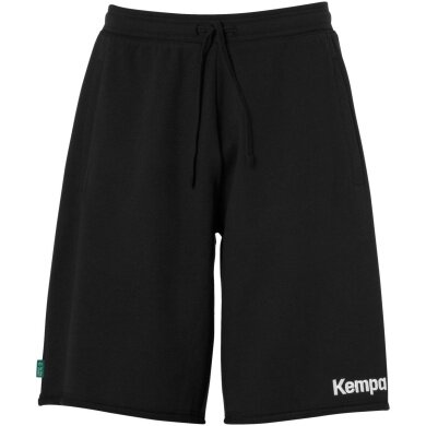 Kempa Leisure Shorts (Sweatshorts) Core 26 - elastic waistband with drawstring - short black Kids