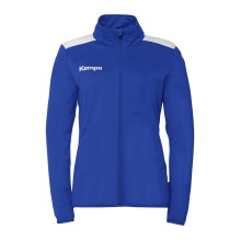 Kempa Training Jacket Emotion 27 (Full-Zip, 100% Polyester) royal blue/white Women