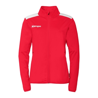 Kempa Training Jacket Emotion 27 (Full-Zip, 100% Polyester) red/white Women