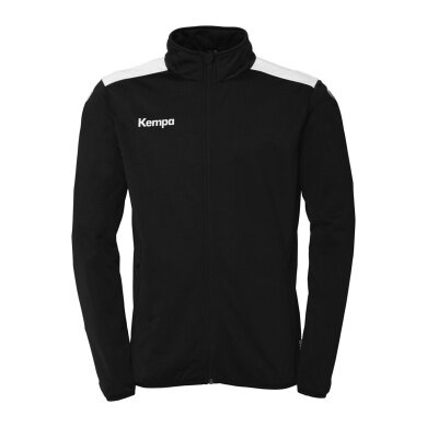 Kempa Training Jacket Emotion 27 (Full-Zip, 100% Polyester) black/white Men