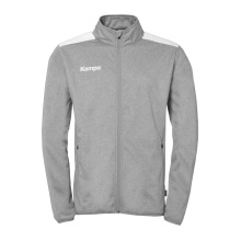 Kempa Training Jacket Emotion 27 (Full-Zip, 100% Polyester) grey/white Men