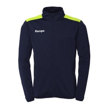 Kempa Training Jacket Emotion 27 (Full-Zip, 100% Polyester) navy blue/yellow Men