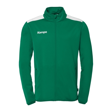 Kempa Training Jacket Emotion 27 (Full-Zip, 100% Polyester) green/white Men