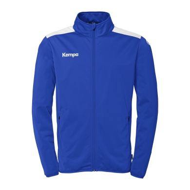 Kempa Training Jacket Emotion 27 (Full-Zip, 100% Polyester) royal blue/white Men