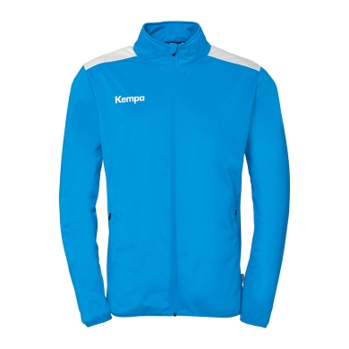 Kempa Training Jacket Emotion 27 (Full-Zip, 100% Polyester) blue/white Men