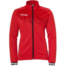 Kempa Training Jacket Wave 26 (100% Polyester, elastic) red/chili red Women