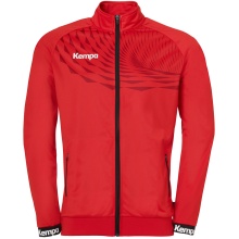 Kempa Training Jacket Wave 26 (100% Polyester, elastic) red/chili red Men