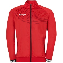 Kempa Training Jacket Wave 26 (100% Polyester, elastic) red/chili red Children